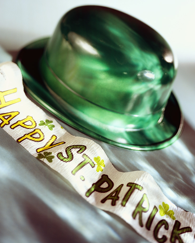 Saint Patrick's Day Banner and Hat.